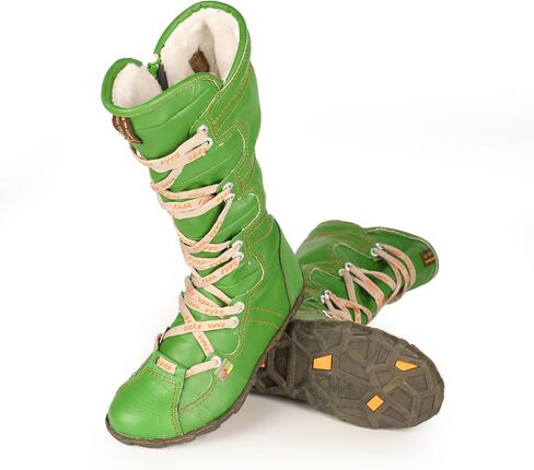 TMA EYES Women’s Snow Boots Calf Boots for Ladies with Faux Fur lining Lace up and side Zipper in Saudi Arabia