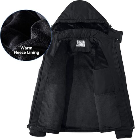 Men's Winter Ski Jackets Waterproof Snow Coat with Hood Mountain Windproof Rain Jacket in Saudi Arabia