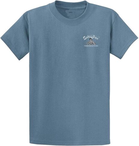 تي شيرت Joe's USA Salty Joe's Back from The Depths Logo ثقيل الوزن -S-StoneBlue/c in Kuwait
