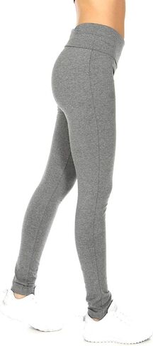 Yoga Leggings Capri with Fold Over Solid Waistband in Saudi Arabia