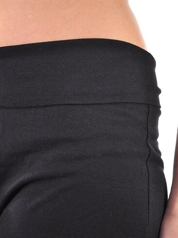 Yoga Leggings Capri with Fold Over Solid Waistband in Saudi Arabia