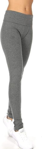 Yoga Leggings Capri with Fold Over Solid Waistband in Saudi Arabia