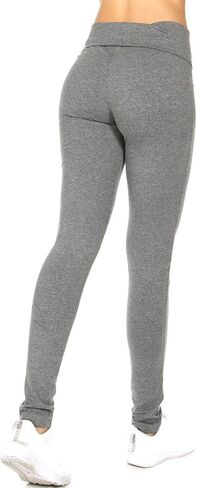 Yoga Leggings Capri with Fold Over Solid Waistband in Saudi Arabia