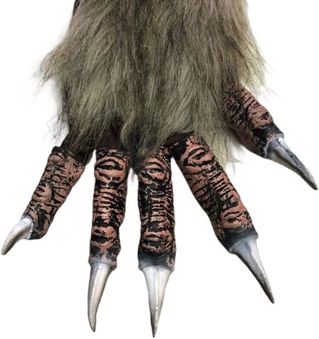 1 Pair Werewolf Hand Costume Gloves Hairy Hands Animal Furry Claw Paw Gloves Bear Monster Halloween Costume Cosplay for Adult in Saudi Arabia