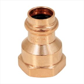 QDGB2456 Copper Female Reducing Adapter, 1/2 in. Press x 3/4 in. FPT- Small
