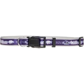 New & Improved NCAA PET Collar Kansas State Wildcats Dog Collar, Size Large College Team Collar for Dogs & Cats. A Shiny & Colorful Dog & Cat Collar Licensed by The NCAA