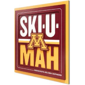 YouTheFan NCAA Minnesota Golden Gophers Slogan Series 3D Wall Art