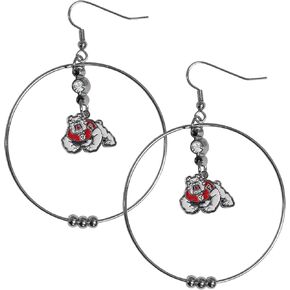 Siskiyou NCAA unisex-adult 2 Inch Hoop Earrings