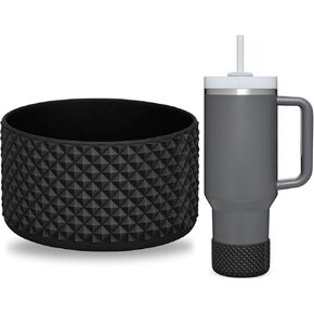 Desing Wish Diamond Silicone Boot Compatible with 12-24oz/ 32oz & 40oz Hydroflask Water Bottles, Anti Hitting Water Bottle Boot Protective Bottle Bottom Cover Sleeve