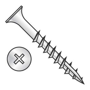 #10 x 3" Stainless Steel Deck Screw Phillips Drive, Bugle Head (Quantity: 100) Type 17 Wood Cutting Point, 2" of Thread Length, 10 Screw Diameter, 3" Screw Length*