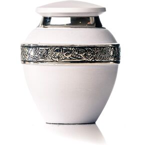 Keepsake Elite Brass Cremation Urn for Human Ashes (Mini) to Hold 4 Tablespoons of Ashes. Click on Storefront for Personalized Engraved Stand (Keepsake Elite® Avondale Green)