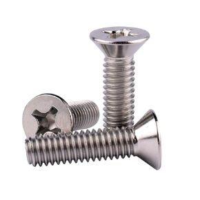 #6-32 x 1/2" Phillips Flat Head Machine Screws, Stainless Steel 304 (18-8), UNC Coarse Thread, Countersunk Head Machine Screws, 50Pcs