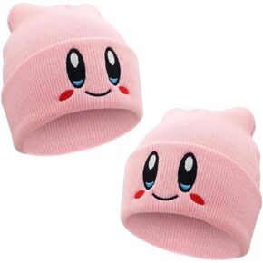 2 Packs Kid-by Beanie Adult Size Anime Hat Accessory Kawaii, Medium-Large