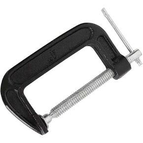 4 Inch C-Clamp Set, Heavy Duty Steel C Clamp Industrial Strength C Clamps for Woodworking, Welding, and Building(2PCs)