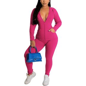 Nimsruc Two Piece Outfits for Women Casual Bodycon Sweatsuits Jogging Suits Set