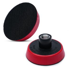 SM Arnold Professional 3-Inch Micro Hook Backing Plate - Durable, Versatile for Buffing, Polishing, Sanding | Compatible with Rotary Machines | Ideal for Automotive & Industrial Applications