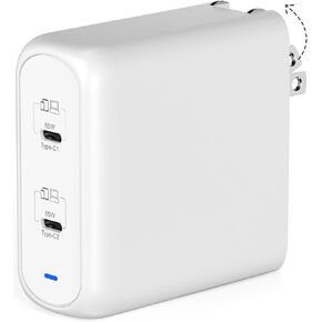 130W USB C Charger Block, RARVEL 4 Port Foldable Compact GaN Wall Charger for iPhone 15/14, iPad Pro/Air, Galaxy S23/S22, Pixel, Motorola