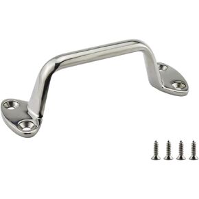 NRC&XRC Heavy Duty 316 Stainless Steel 6" （150MM） Marine Grade Boat Polished Marine Grab Handle Handrail W/Screws Boat Yacht Accessoies