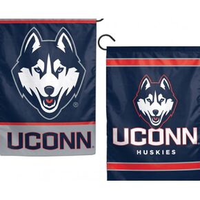 Wincraft NCAA Connecticut Huskies Flag12x18 Garden Style 2 Sided Flag, Team Colors, One Size