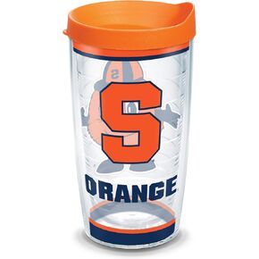 Tervis Made in USA Double Walled Syracuse University Orange Insulated Tumbler Cup Keeps Drinks Cold & Hot, 16oz, Tradition