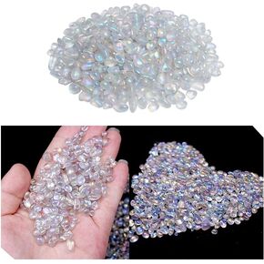 1Pcs 100g Tumbled Bulk Beautiful White Moonstone Stone Crystal Reiki Healing