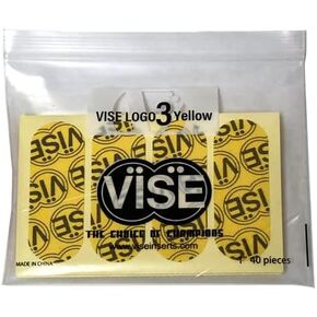 Vise Pre-Cut Bowler's Tape Logo Tape 1 inch - Yellow