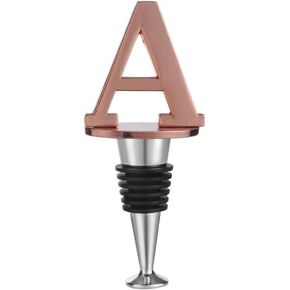 Miicol Wine Stopper, Prosecco Stopper, Wine Bottle Stopper, Personalised Champagne Stopper, Rose Gold Wine Accessories, Wine Lovers Gift, Monogram Gift, Letter B