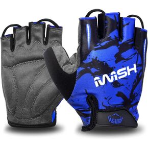 iwish Child Thin Half Finger Outdoor Sports Cycling Bike Gloves Kids Gloves
