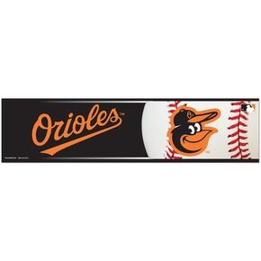 WinCraft MLB Baltimore Orioles WCR13275613 Bumper Strip, 3" x 12"