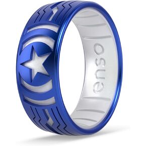 Enso Rings Marvel Dualtone Silicone Ring - Safe, Breathable Design - Featuring Fan-Favorite Marvel Superheroes