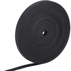 ASHATA 3D Printer Timing Belt 2GT 10mm Width,1M/ 2M/ / 5M/ 10M Toothed Belt GT2 3D Printer Timing Belt Pulley,10mm Width 2GT Rubber Synchronous Timing Belt for 3D Printer (10m)