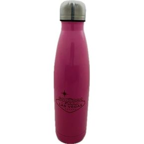 Rubies Las Vegas Stainless Steel Water Bottle (Large) (Black)