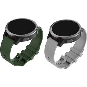 Compatible For Garmin Vivoactive 4 45mm Watch Bands Replacement For Men Women,22mm Quick Release Silicone Strap For Venu 2/Darth Vader/Forerunner 255/Ticwatch Pro 3