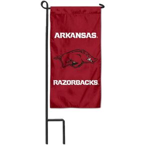 شركة College Flags & Banners Co. Arkansas Razorbacks Mini Garden وFlower Pot Flag Topper