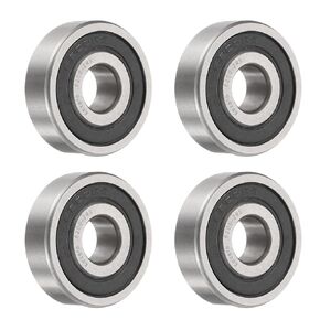 4pcs 6200-2RS Deep Groove Ball Bearings - [ 9x30x10mm, Double Rubber Seals ] Chrome Steel Bearing for Motors Gearboxes RC Cars | P6 (ABEC3)