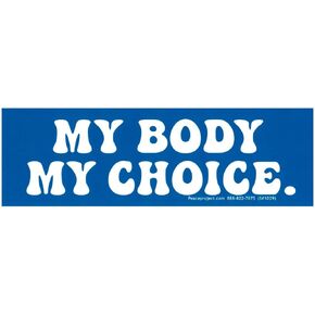 My Body My Choice Pro-Choice Freedom Small Laptop Car Bumper Sticker Water Bottle Bike Locker Helmet Skateboard Decal 5.13-by-1.63 Inches (Vinyl Sticker, Small)