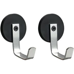 XXhailan Magnetic Hooks 3mm Wreath Hanger for Front Door Magnet Hooks for Hanging Towel Coat Clothes Cruise Grill Kitchen Indoor Outdoor 2 PCs