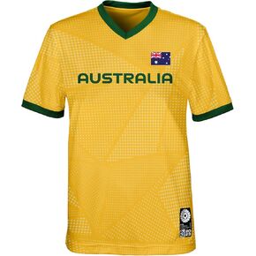 Outerstuff Youth & Kids FIFA World Cup Fan Top, Australia, Multicolor, Kids Small-4