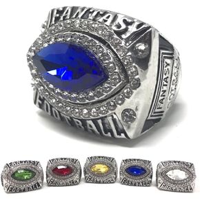 Legacy Rings 2022 Fantasy Football Championship Ring | with Acrylic Stand | Many Colors