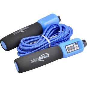 Pro Impact Jumping Ropes Skipping Rope with Foam Handle/Adjustable Jump Ropes with Counter, Aerobic Exercise, Speed Training, Endurance Training, Fitness Gym Workout