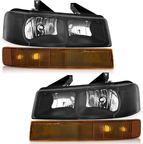 Headlights For 2003-2014 Chevy Express 1500 / GMC Savana 1500; Headlight Assembly Compatible with 2003-2023 Chevy Express 2500 3500 / GMC Savana 2500 3500 Headlamp Replacement Right+Left Side in Kuwait