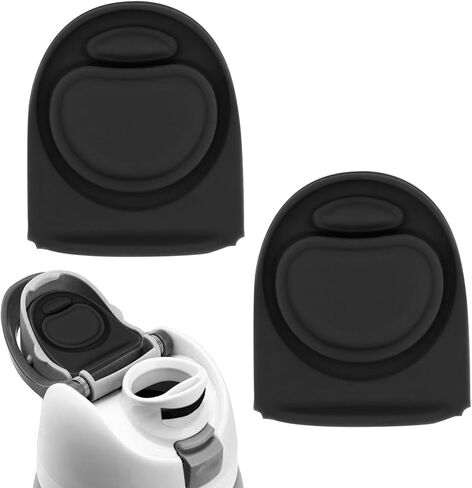 Dohia Replacement Stopper for Owala Free Sip Silicone Anti-Spill Lid Stopper BPA-Free Seal Silicone Plug Accessories Compatible with Owala Freesip D2-SPGJS (2, Black, Standard) in Saudi Arabia