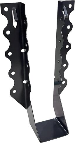Joist Hanger, 18 Gauge Black Anti-Corrosion Coating Face Mount Joist Hangers, Wood Hurricane Ties, Rafters Tie in Saudi Arabia