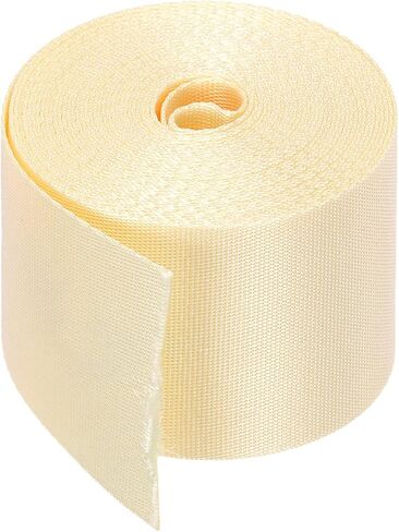 MECCANIXITY Flat Nylon Webbing Strap 2 Inch 5 Yards Polypropylene Webbing Silver for Backpack, Luggage-Rack, Outdoor Climbing, DIY Craft in Saudi Arabia