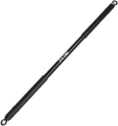 INNSTAR Home Gym Workout Bar 38 "أسود أقصى تحميل 800 رطل لأشرطة المقاومة لتدريب كامل الجسم وتمارين رفع الطاقة بار اللياقة البدنية (أسود-38 بوصة) in Saudi Arabia