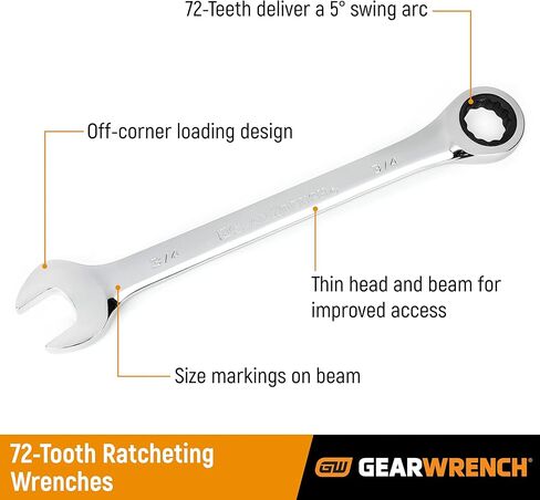 مجموعة مفاتيح ربط مترية مكونة من 12 قطعة من GEARWRENCH | 9412 in Saudi Arabia