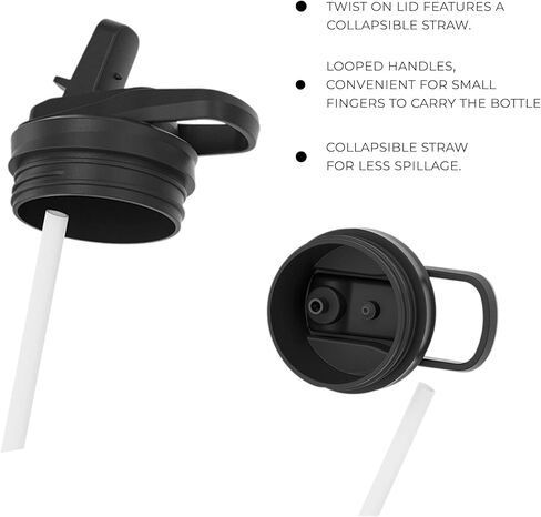 The Crafty Engineer Flower Girl or Ring Bearer Water Bottle - Insulated Water Bottle for Kids - The Perfect Ring Bearer or Ring Security Proposal Gift - 12 oz Kids Water Bottle - Black (Ring Security in Saudi Arabia