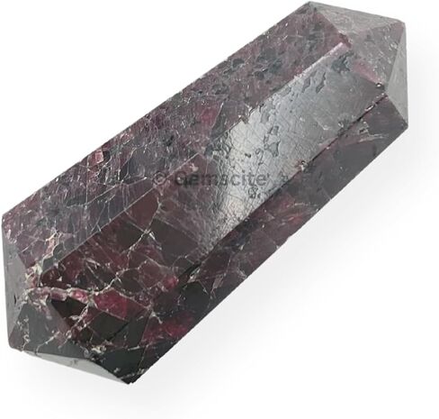 GEMSCITE Garnet Double Point Massage Wand Fashion Wicca Jewelry Gift Reiki Energy Healing Metaphysical in Saudi Arabia