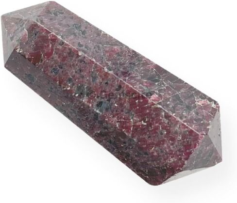GEMSCITE Garnet Double Point Massage Wand Fashion Wicca Jewelry Gift Reiki Energy Healing Metaphysical in Saudi Arabia