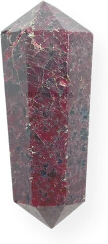 GEMSCITE Garnet Double Point Massage Wand Fashion Wicca Jewelry Gift Reiki Energy Healing Metaphysical in Saudi Arabia